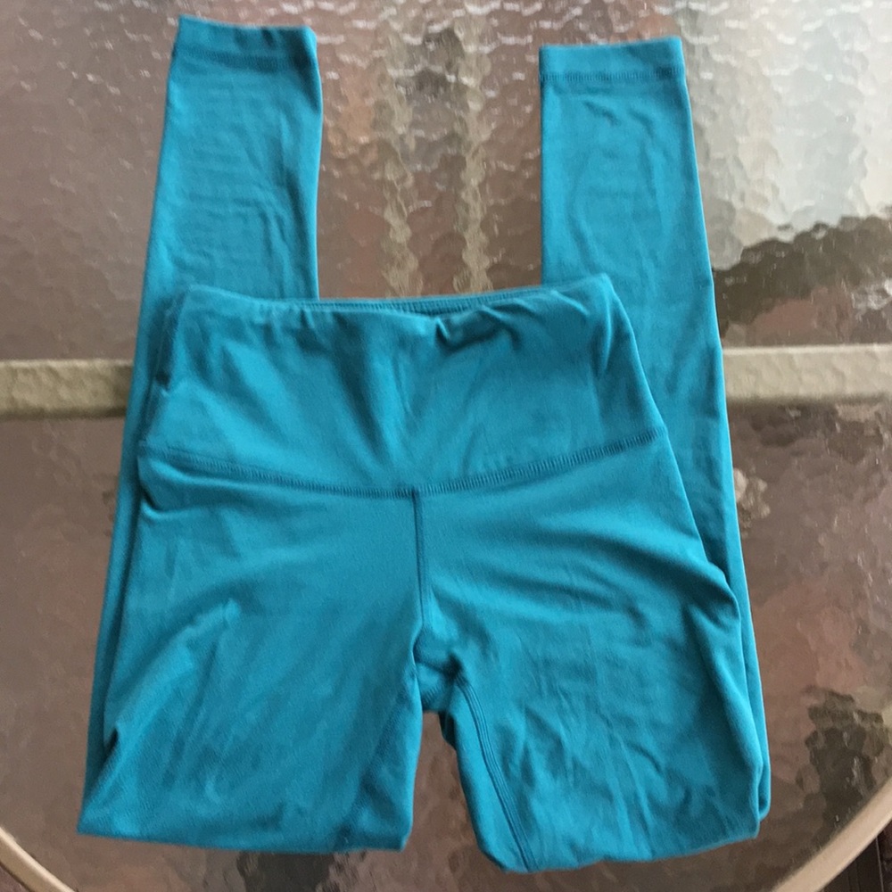 YOGALICIOUS emerald green leggings